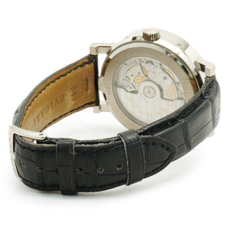 Bvlgari 18 Karat White Gold Limited Edition Automatic Day-Date