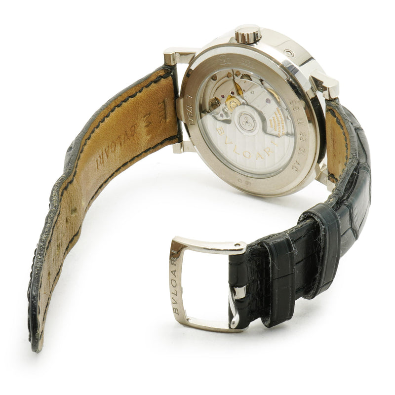 Bvlgari 18 Karat White Gold Limited Edition Automatic Day-Date