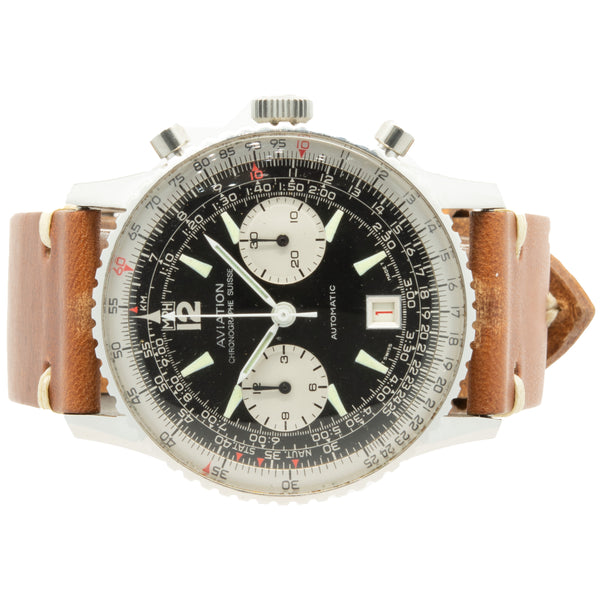 Breitling Stainless Steel Aviation Chronograph
