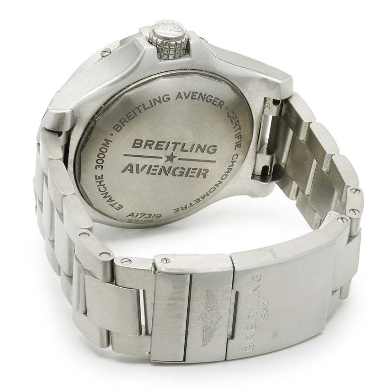Breitling Stainless Steel Avenger Seawolf Yellow Dial 45