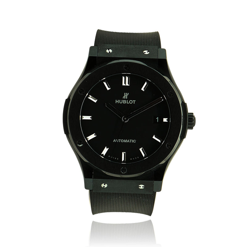 Hublot Satin Black Ceramic Classic Fusion “ Black Magic” 42mm