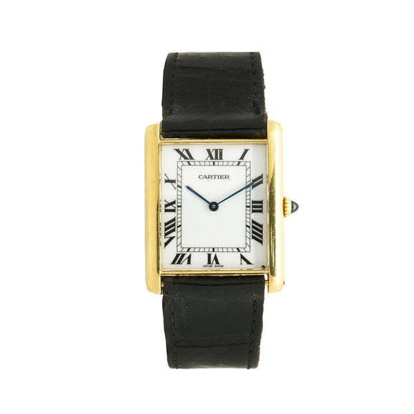 Cartier 18 Karat Yellow Gold Vintage Tank Large