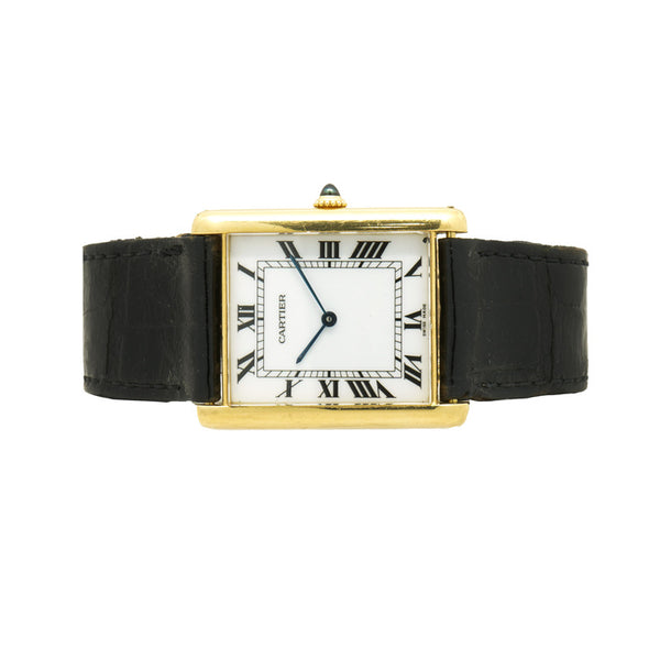 Cartier 18 Karat Yellow Gold Vintage Tank Large