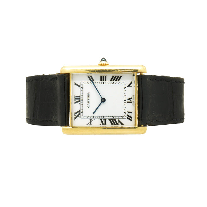 Cartier 18 Karat Yellow Gold Vintage Tank Large