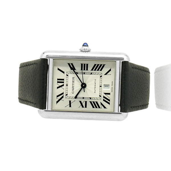 Cartier Stainless Steel Tank Extra Large