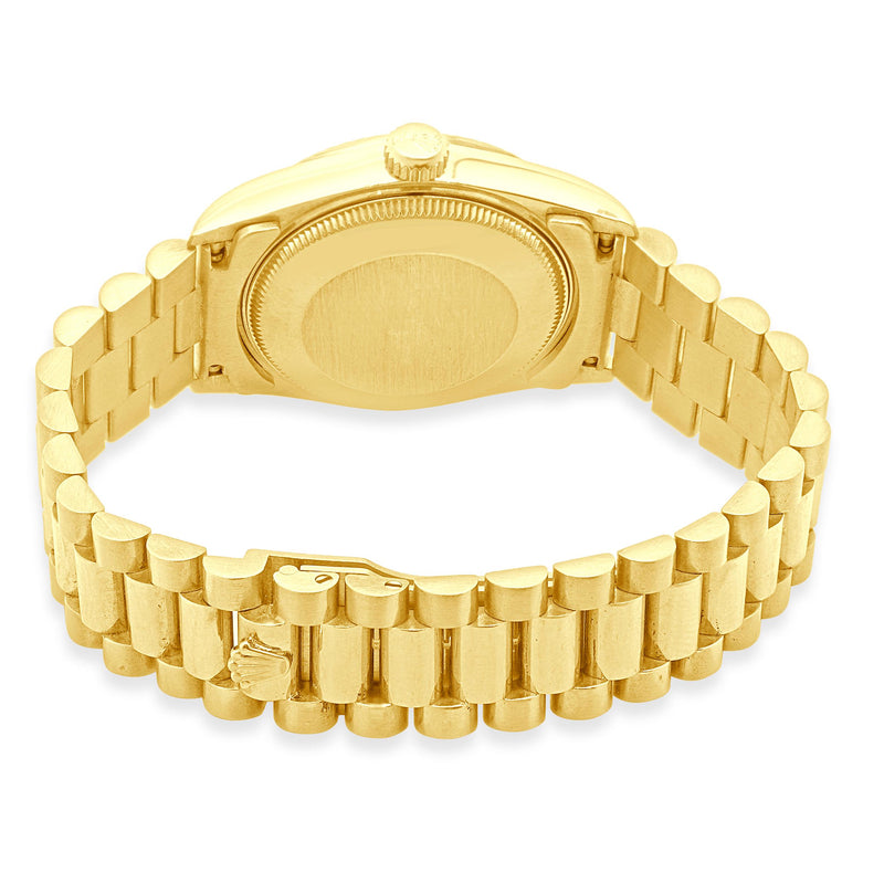 Rolex 18 Karat Yellow Gold Datejust President 31