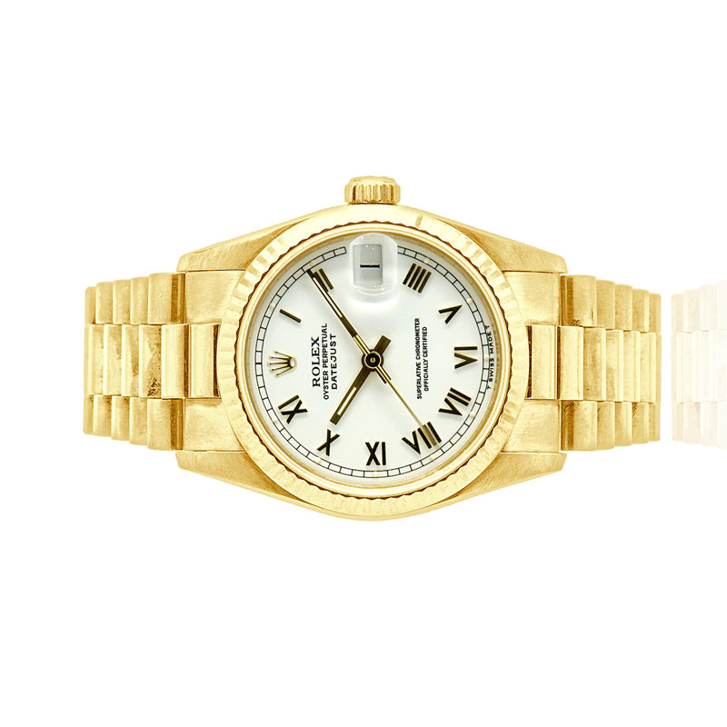 Rolex 18 Karat Yellow Gold Datejust President 31