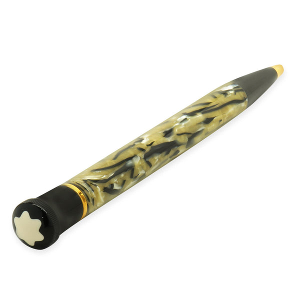 Mont Blanc Black & Tan Resin Writers Series Oscar Wilde Ballpoint Pen