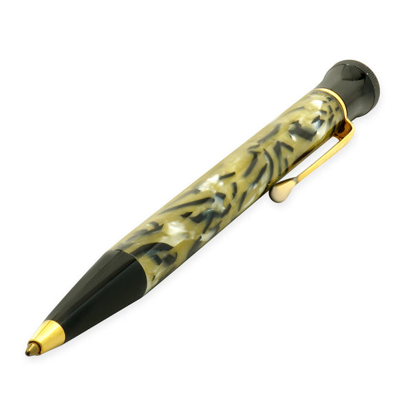 Mont Blanc Black & Tan Resin Writers Series Oscar Wilde Ballpoint Pen