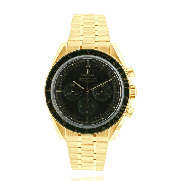 Omega 18 Karat Yellow Gold Speedmaster Moonwatch “Moonshine Gold”