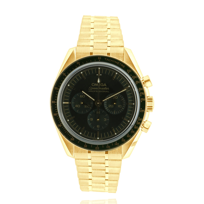 Omega 18 Karat Yellow Gold Speedmaster Moonwatch “Moonshine Gold”