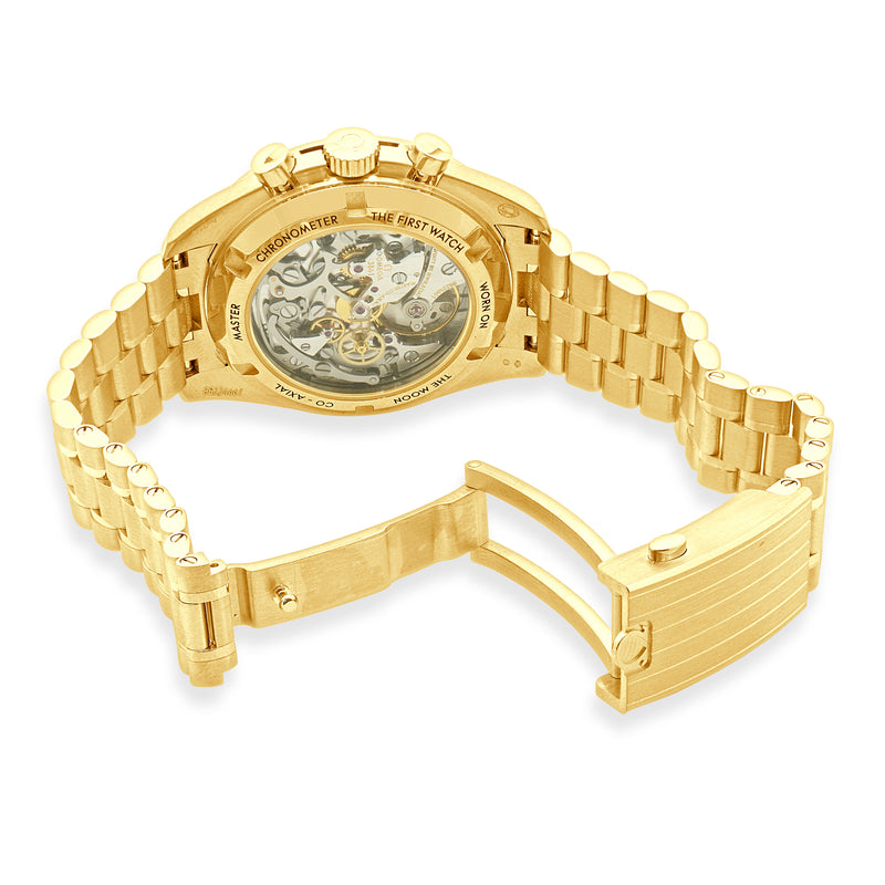 Omega 18 Karat Yellow Gold Speedmaster Moonwatch “Moonshine Gold”