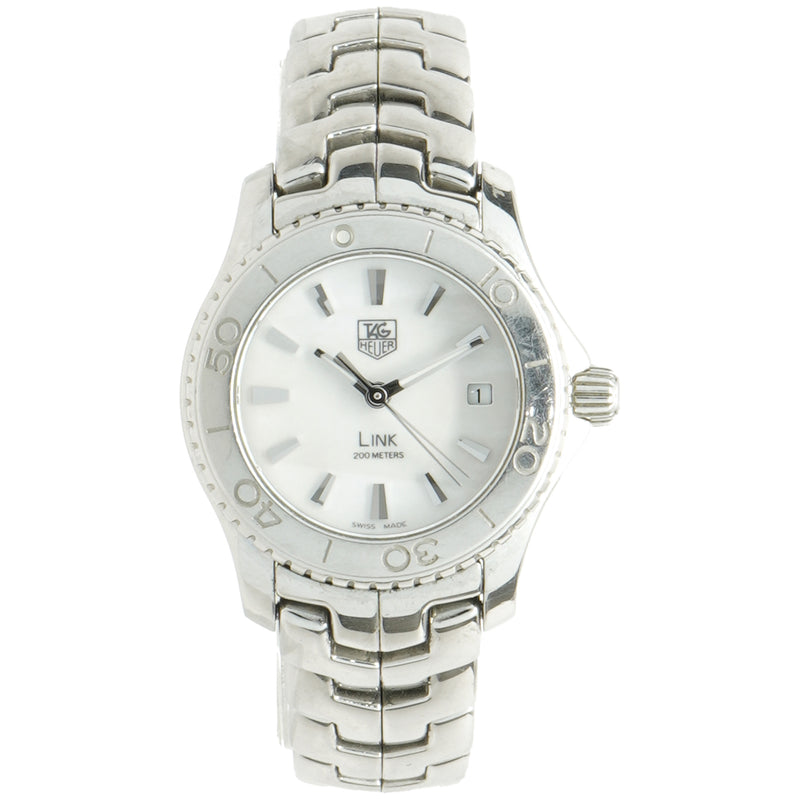 Tag Heuer Stainless Steel Mother of Pearl Link