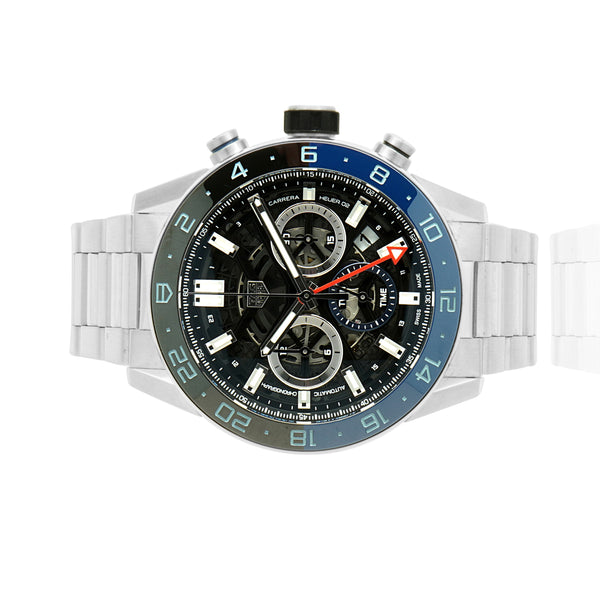 Tag Heuer Stainless Steel Carrera GMT Chronograph
