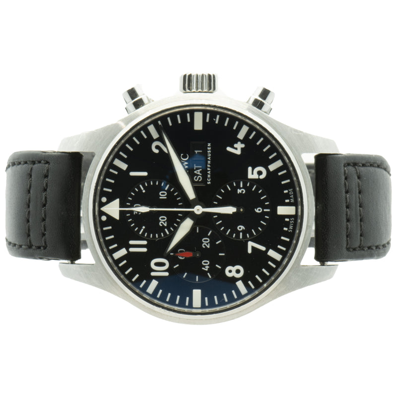 IWC Stainless Steel Pilots Watch Chronograph