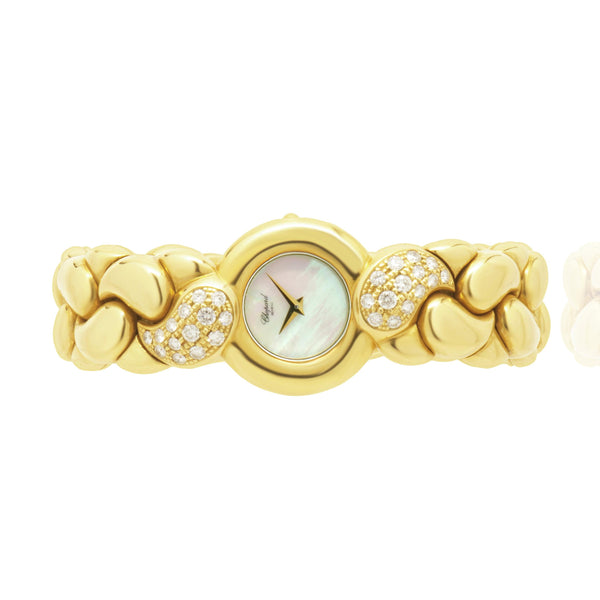 Chopard 18 Karat Yellow Gold Casmir Vintage Diamond Watch