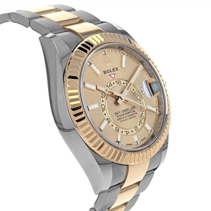 Rolex Sky-Dweller 42mm Stainless Steel Yellow Gold 326933
