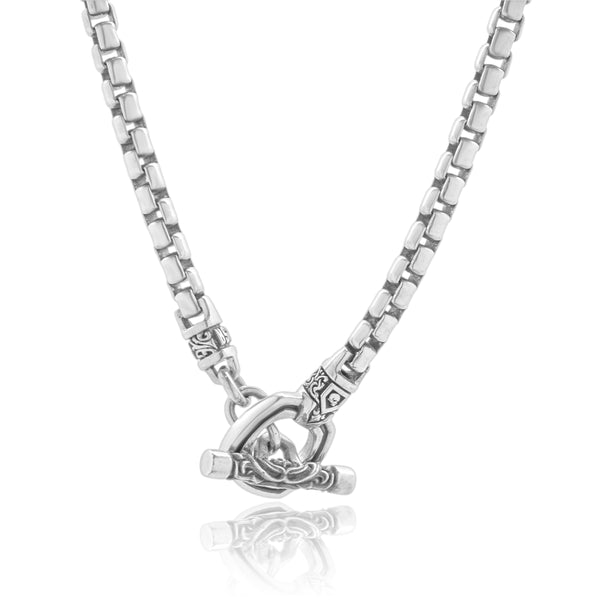 Nightrider Sterling Silver Toggle Necklace
