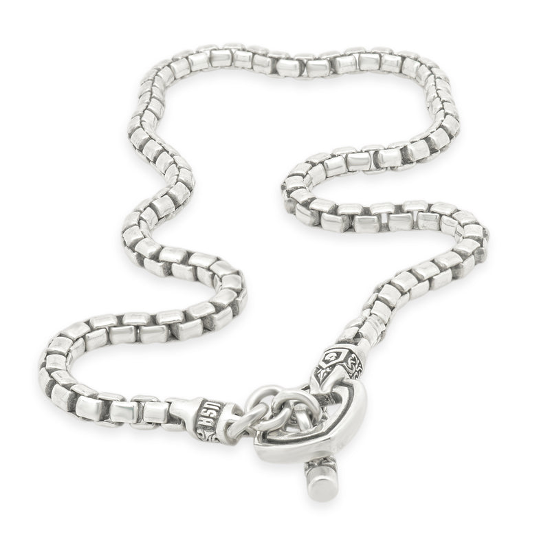 Nightrider Sterling Silver Toggle Necklace