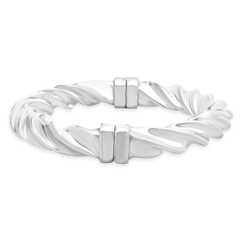 Sterling Silver Twist Bangle Bracelet