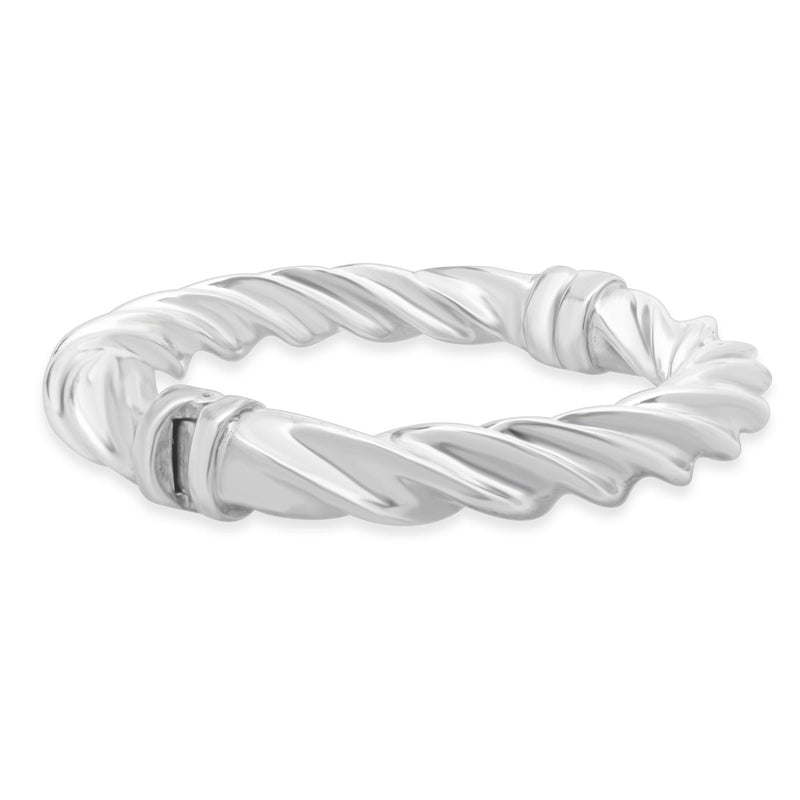 Sterling Silver Twist Bangle Bracelet