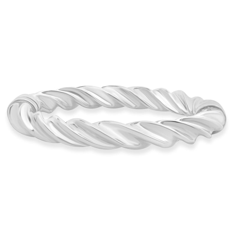 Sterling Silver Twist Bangle Bracelet