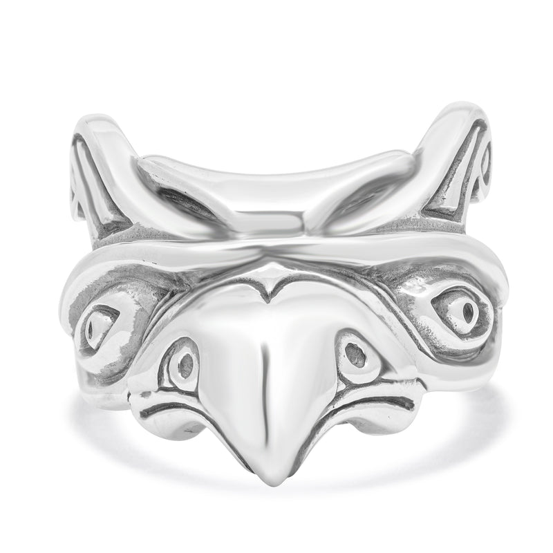 Nightrider Sterling Silver Hawk Ring – The Estate Watch And Jewelry ...