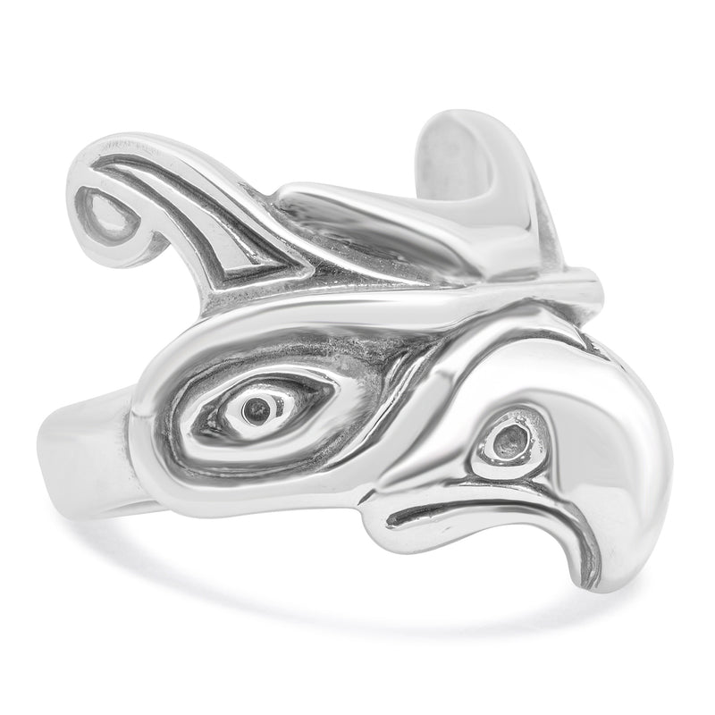 Nightrider Sterling Silver Hawk Ring – The Estate Watch And Jewelry ...