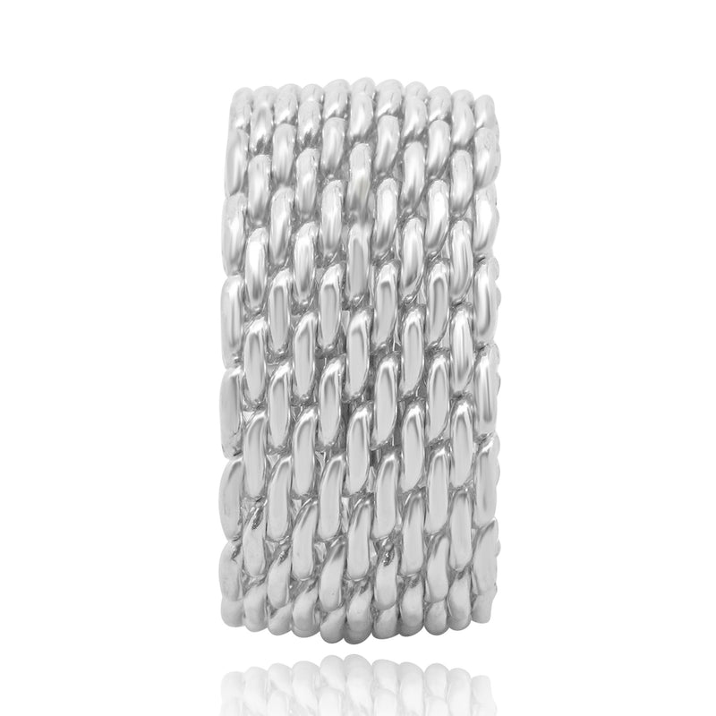 Tiffany & Co. 18 Sterling Silver Somerset Ring