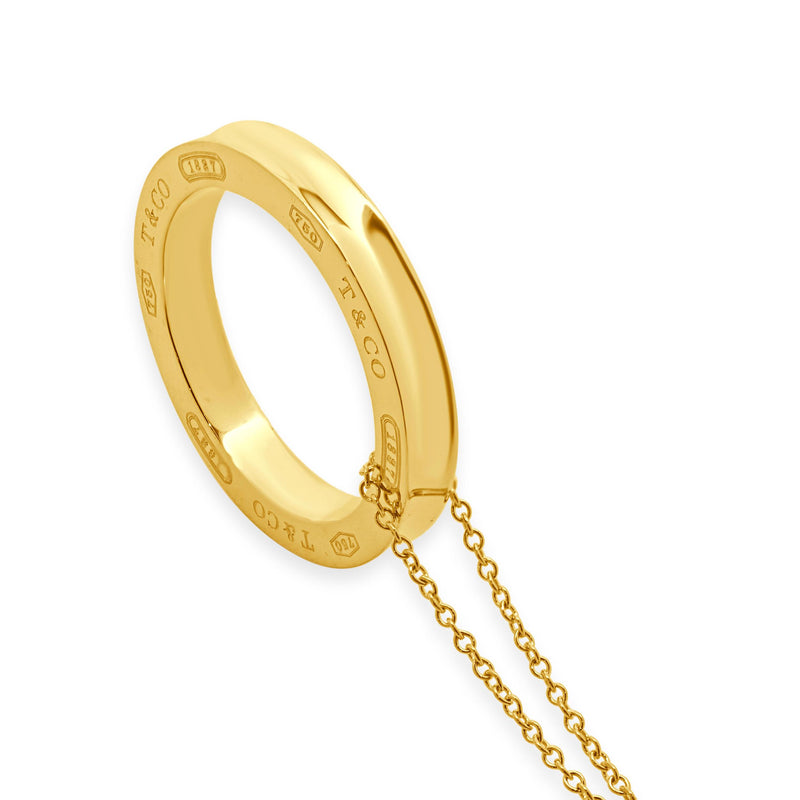 Tiffany & Co. 18 Karat Yellow Gold 1837 Collection Necklace