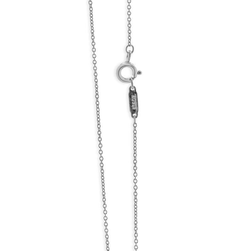 Tiffany & Co. Sterling Silver Enamel Beaded Heart Key Necklace