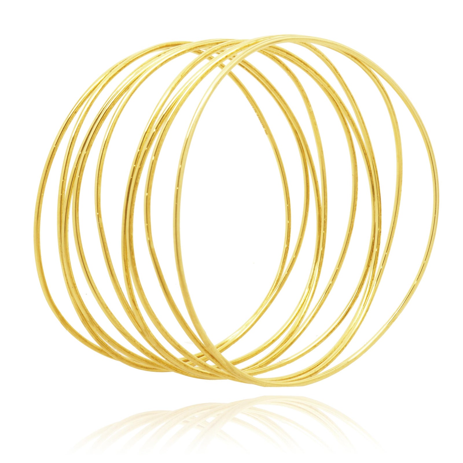 Tiffany & Co. 18 Karat Yellow Gold Elsa Peretti Nine Row Wave