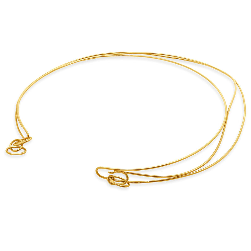 Tiffany & Co. 18 Karat Yellow Gold Elsa Peretti Wave Necklace