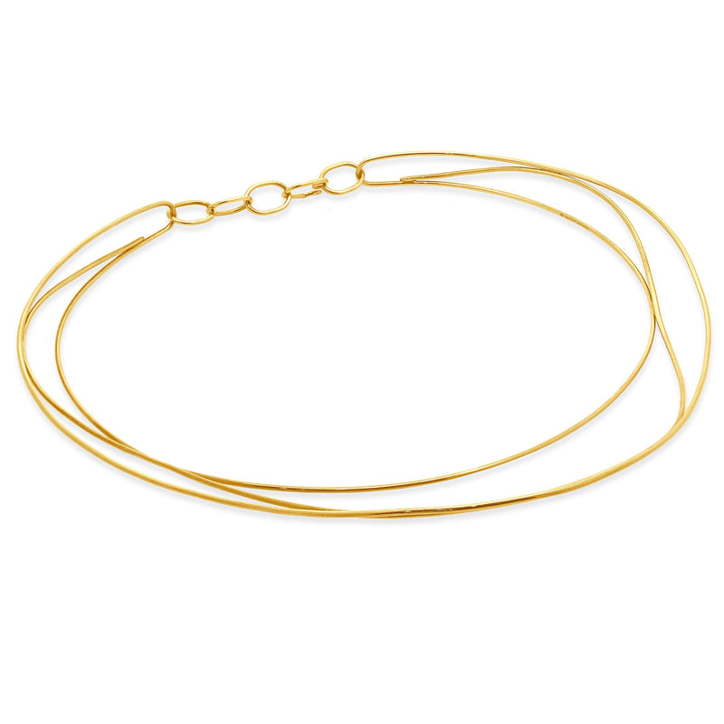 Tiffany & Co. 18 Karat Yellow Gold Elsa Peretti Wave Necklace