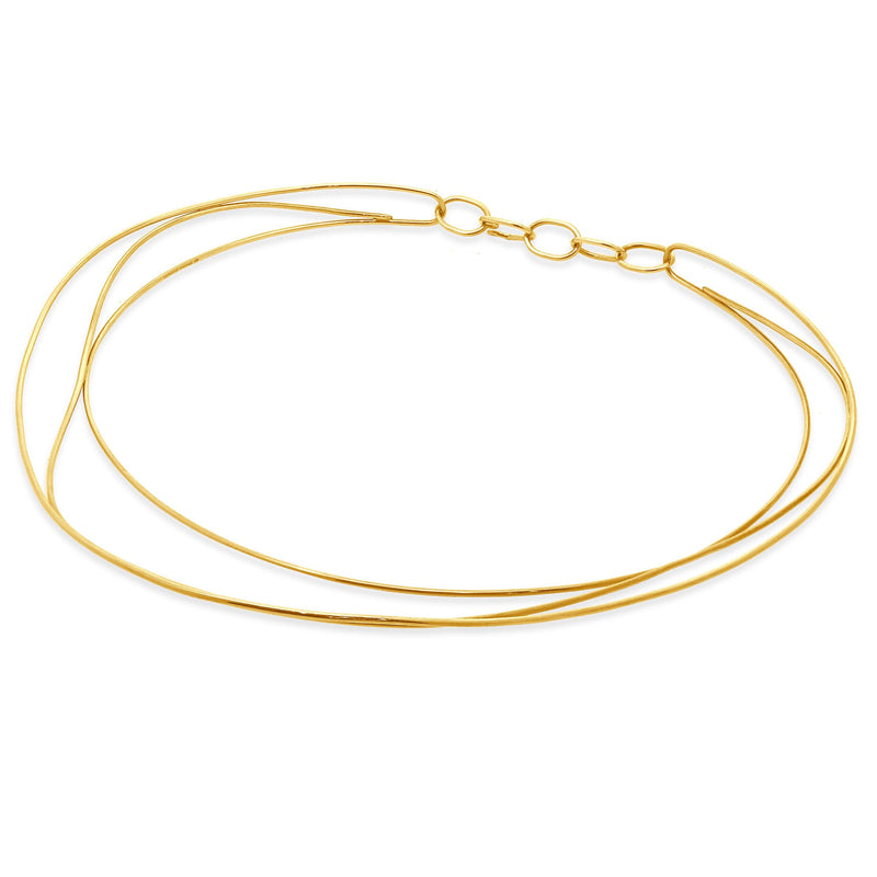 Tiffany & Co. 18 Karat Yellow Gold Elsa Peretti Wave Necklace