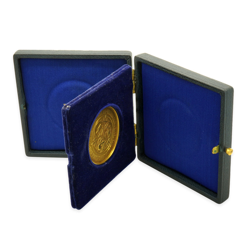 Tiffany & Co. 18 Karat Yellow Gold Heminway Medal Indian 1953