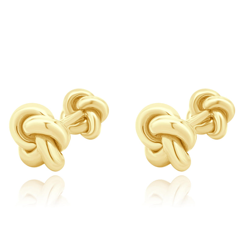 Tiffany & Co. 18 Karat Yellow Gold Classic Love Knot Cufflinks