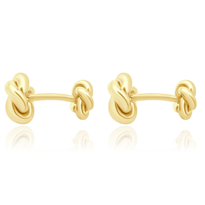 Tiffany & Co. 18 Karat Yellow Gold Classic Love Knot Cufflinks