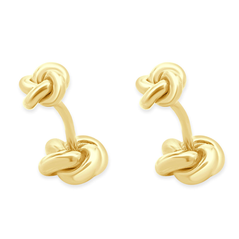 Tiffany & Co. 18 Karat Yellow Gold Classic Love Knot Cufflinks