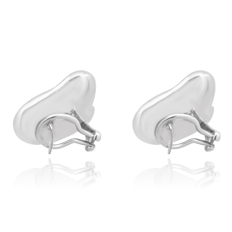 Tiffany & Co. Sterling Silver Elsa Peretti Heart Earrings