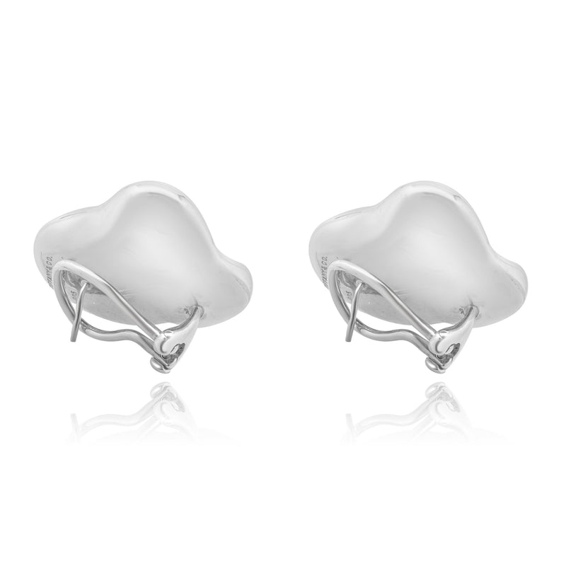 Tiffany & Co. Sterling Silver Elsa Peretti Heart Earrings