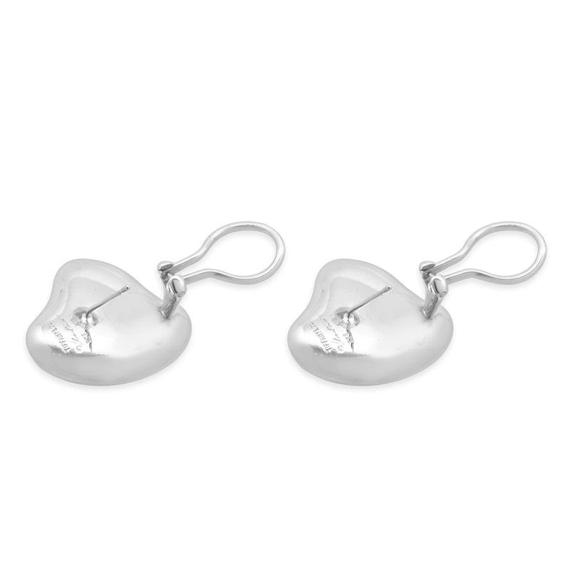 Tiffany & Co. Sterling Silver Elsa Peretti Heart Earrings
