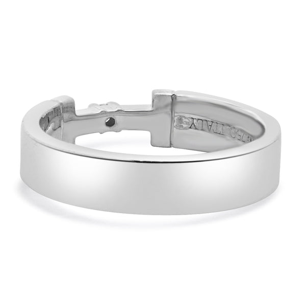 Tiffany & Co. 18 Karat White Gold True Diamond Link Ring