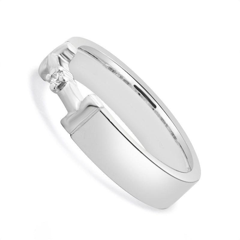 Tiffany & Co. 18 Karat White Gold True Diamond Link Ring