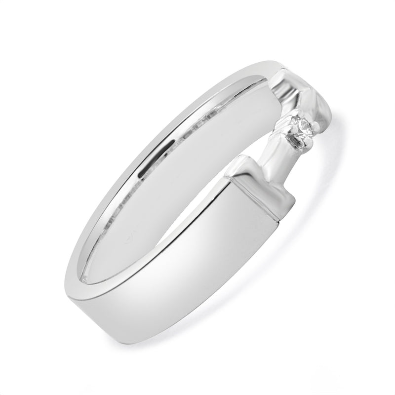 Tiffany & Co. 18 Karat White Gold True Diamond Link Ring