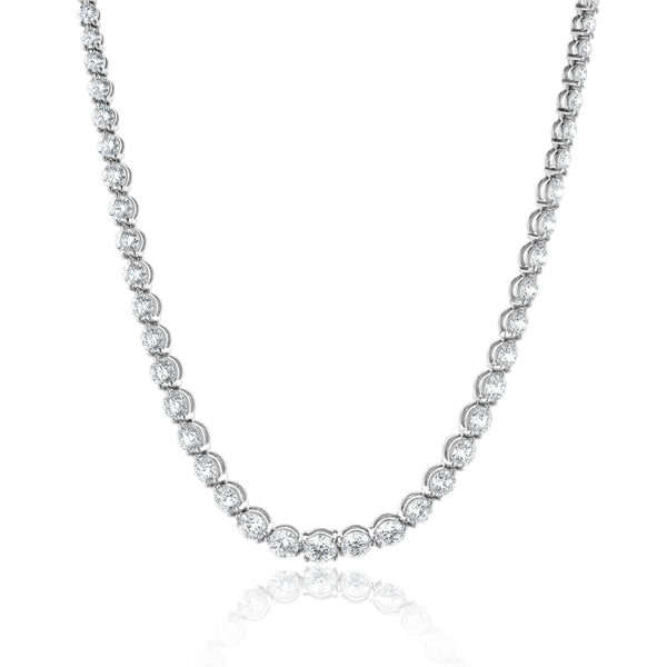 Tiffany & Co. Victoria Platinum Graduated Line Diamond Necklace
