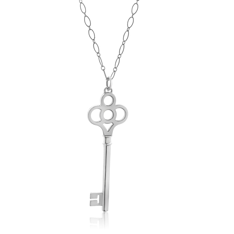 Tiffany & Co. Sterling Silver Key Necklace