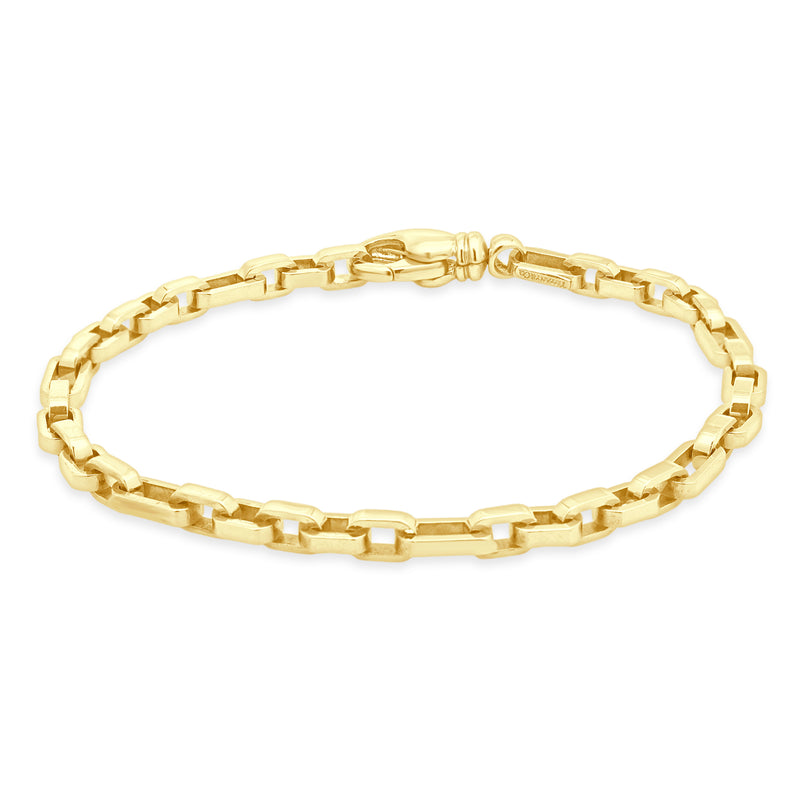 Tiffany & Co. 18 Karat Yellow Gold Flat Oval Link Bracelet 8.0