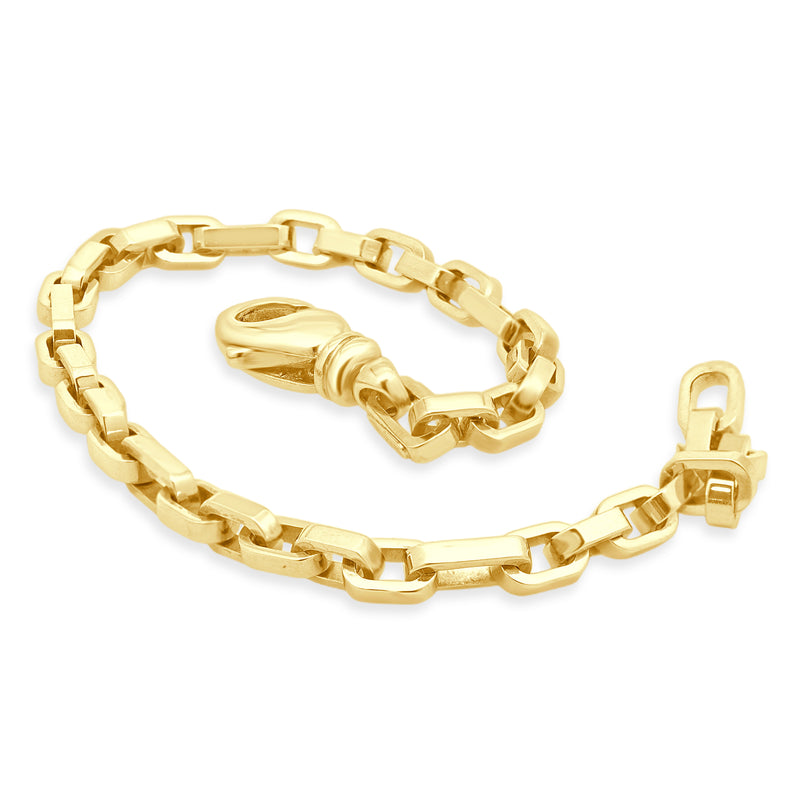 Tiffany & Co. 18 Karat Yellow Gold Flat Oval Link Bracelet 8.0