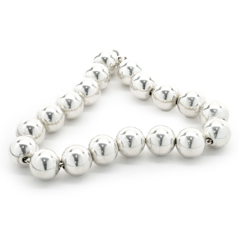 Tiffany & Co. Return to Tiffany Sterling Silver Diamond Heart Tag Bead  Bracelet (Fine Jewelry and Watches,Fine Bracelets) IFCHIC.COM